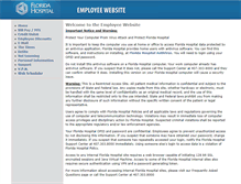Tablet Screenshot of employees.floridahospital.org